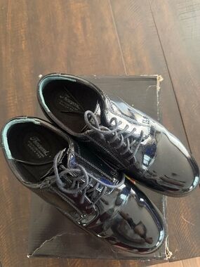 Mens Black Patent Leather Derby Shoes by Florsheim